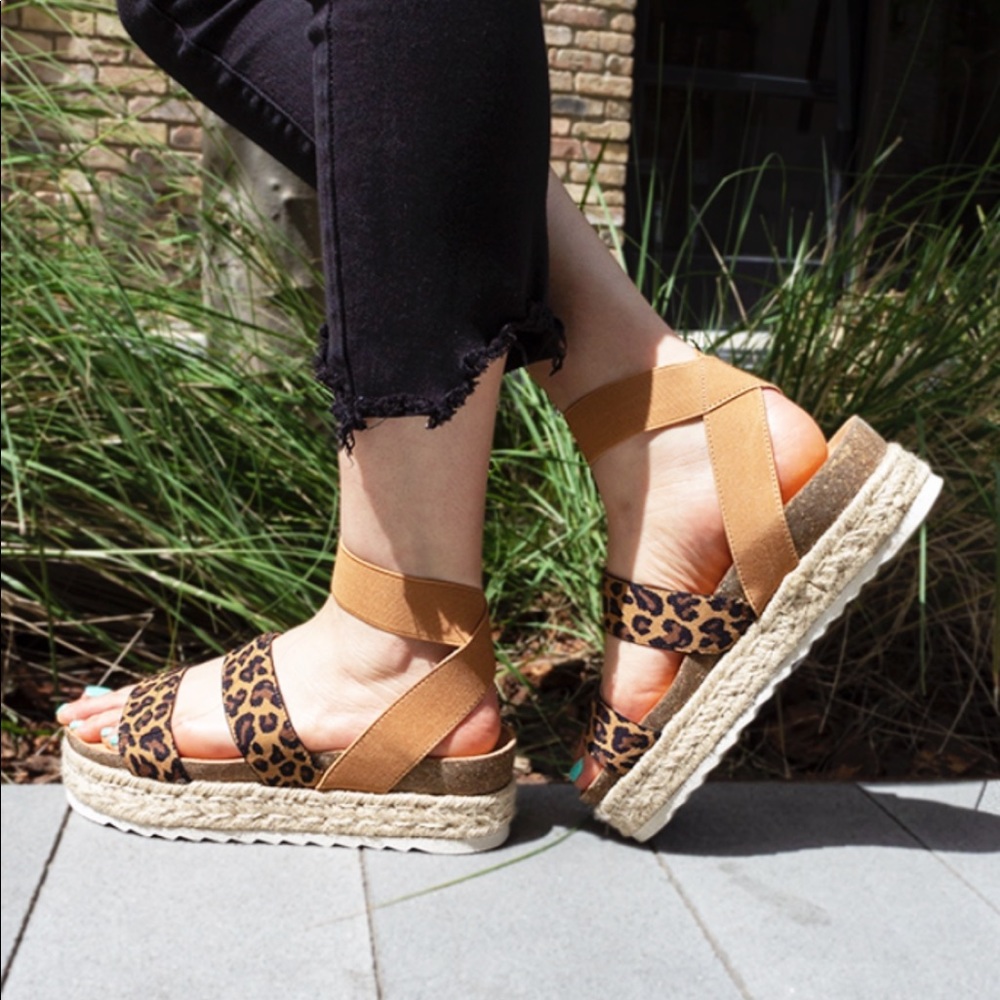 Cheetah/Leopard Print Espadrilles